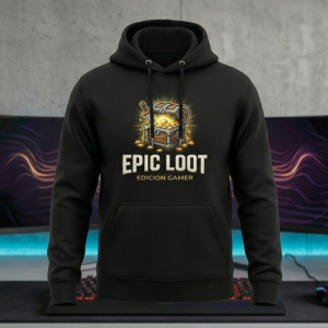 Sudadera con Capucha "Epic Loot" (Edición Gamer)